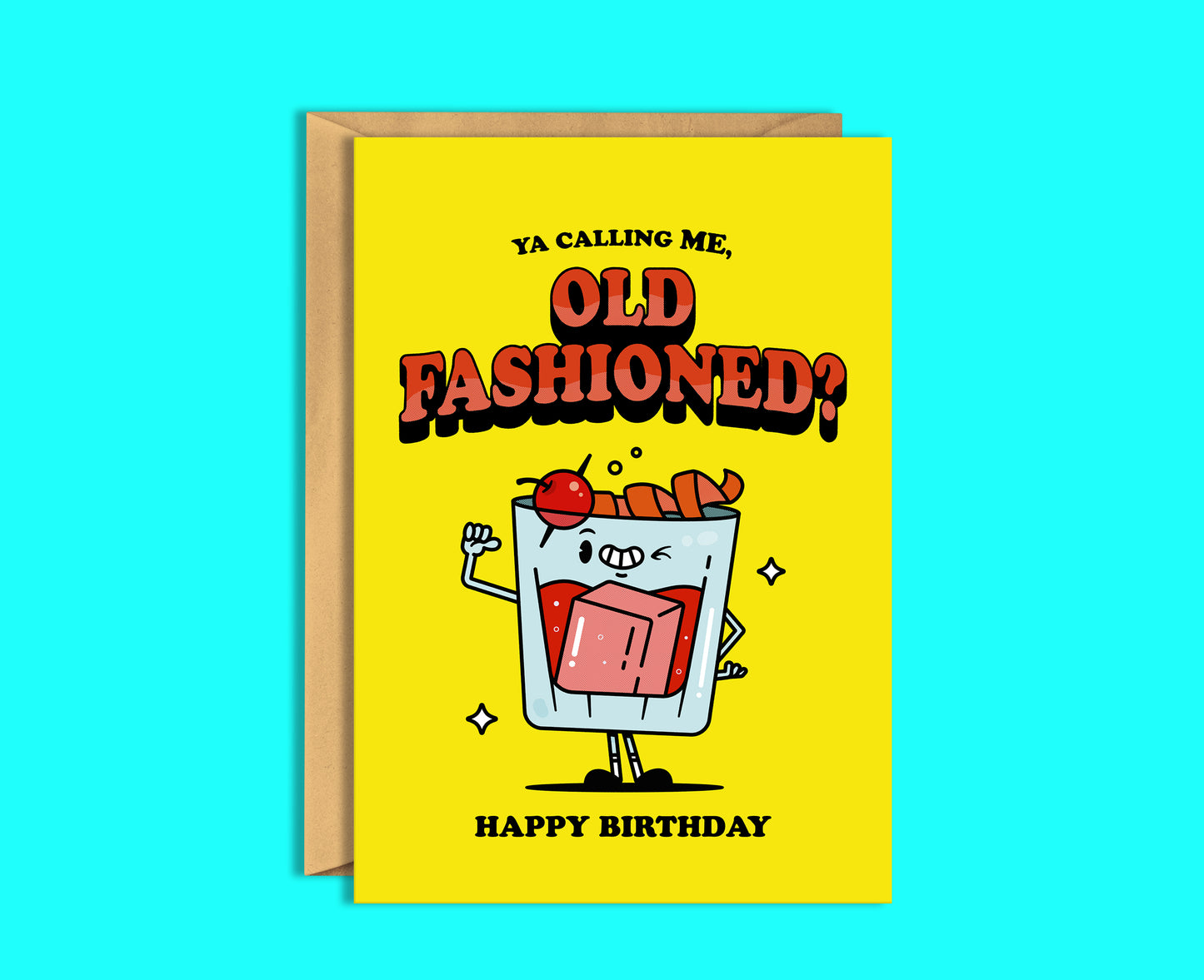 Old Fashioned Greeting Card - Funny Card - Cute Card