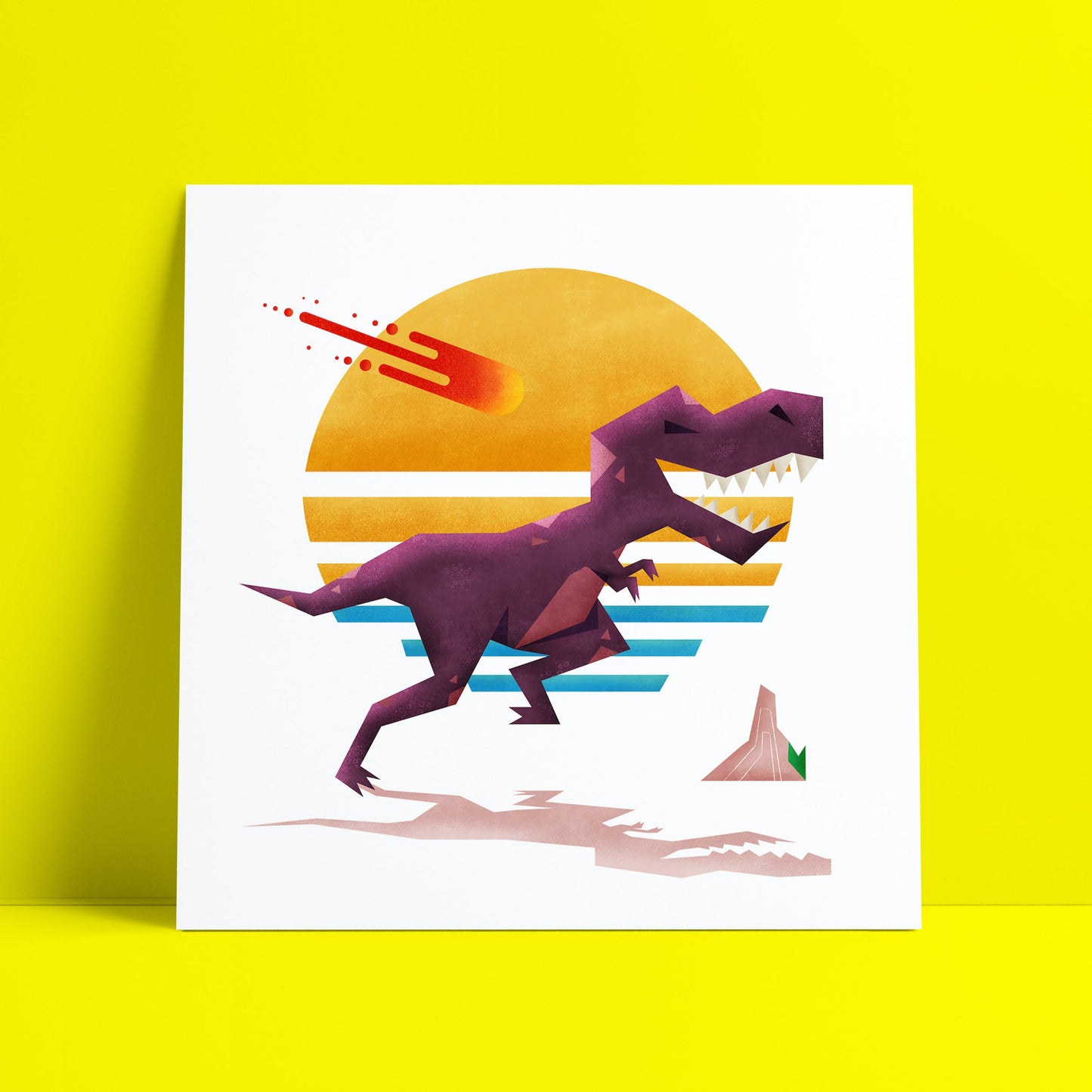 Set of 4 Dinosaur Art Prints-Geeky Little Monkey