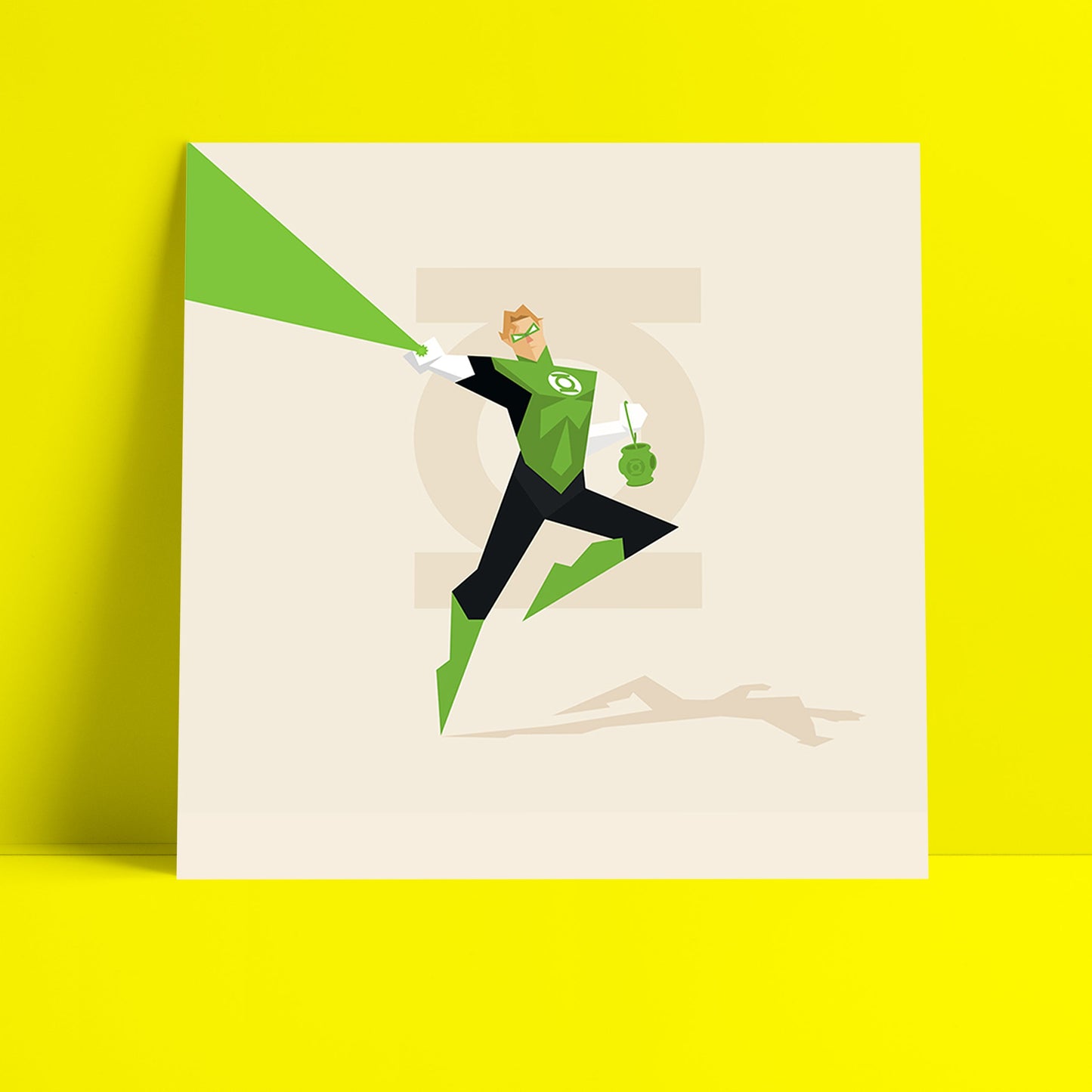 The Emerald Knight Superhero Art Print-Geeky Little Monkey