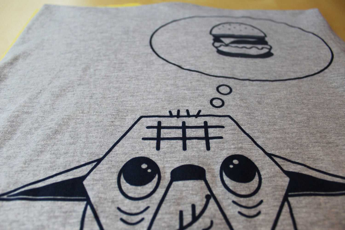 Low Fat T-Shirt Adult Sports Grey Unisex-Geeky Little Monkey