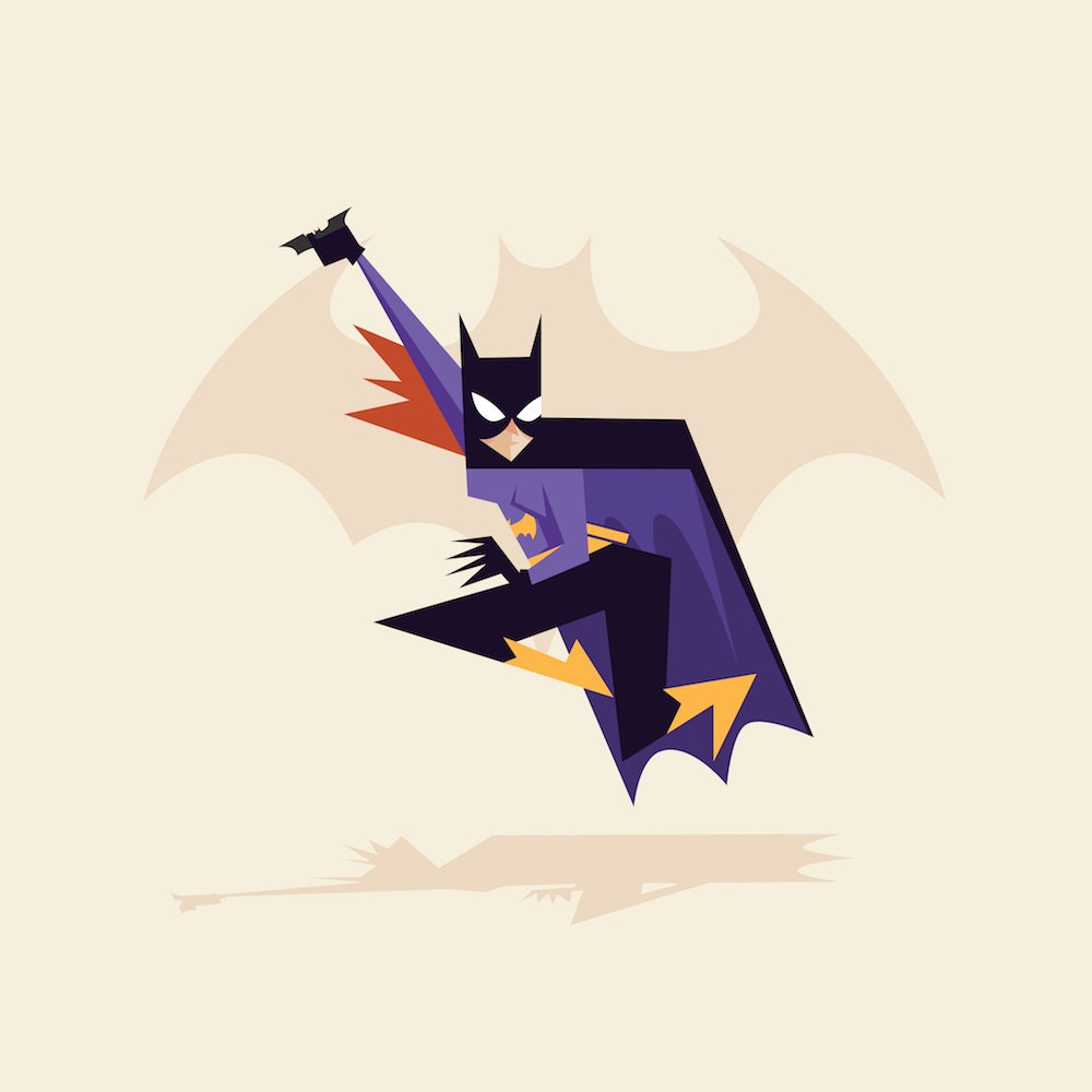 Oracle Superhero Art print-Geeky Little Monkey