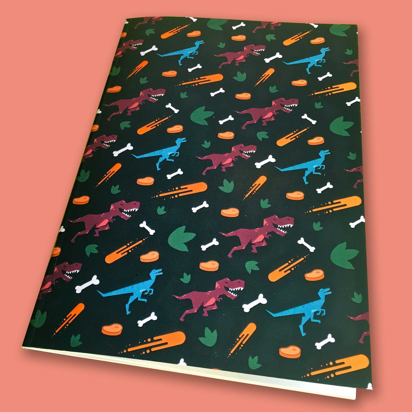 Dinosaur A5 Notebooks-Geeky Little Monkey
