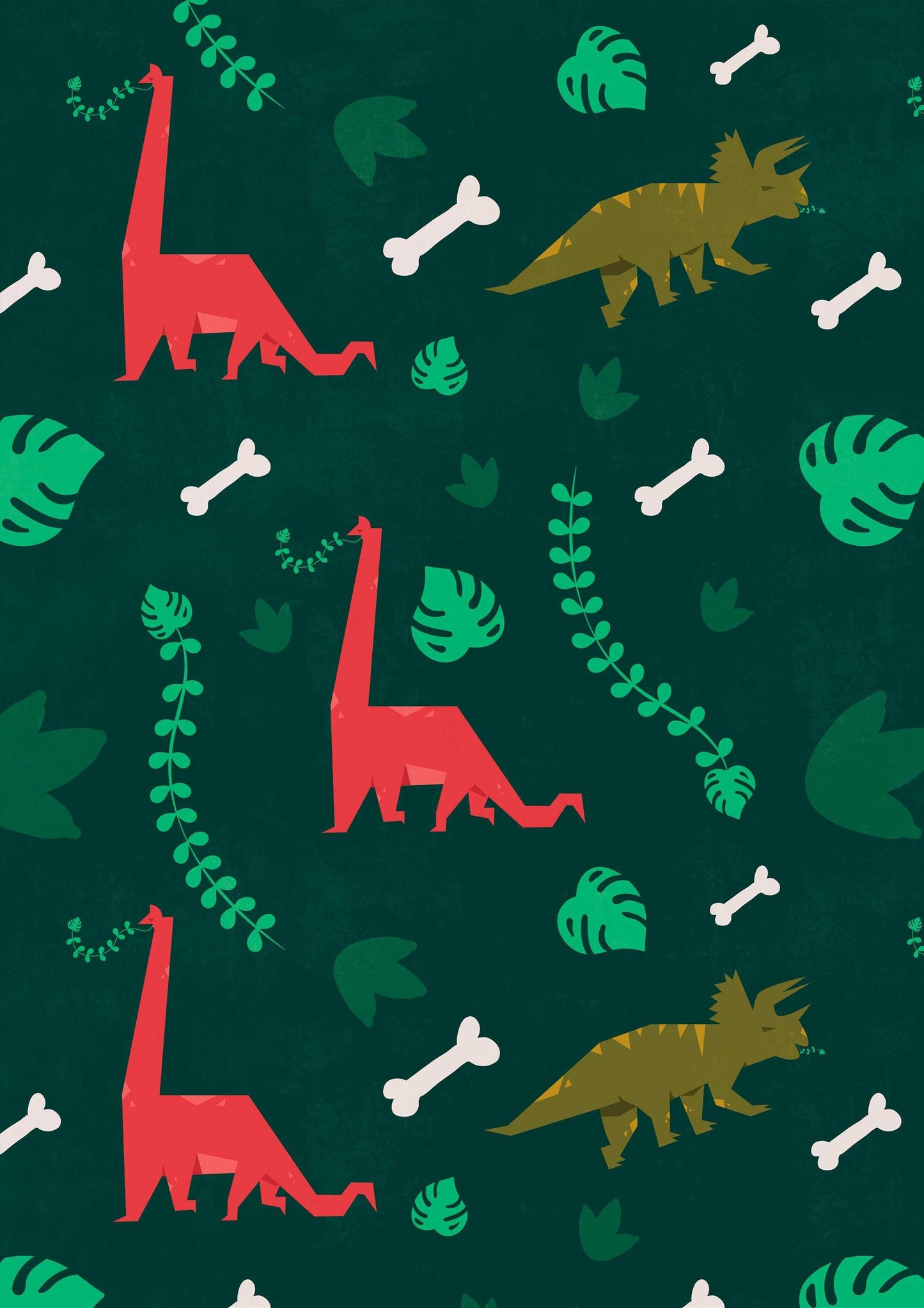 Herbivore Dinosaur Art Print-Geeky Little Monkey