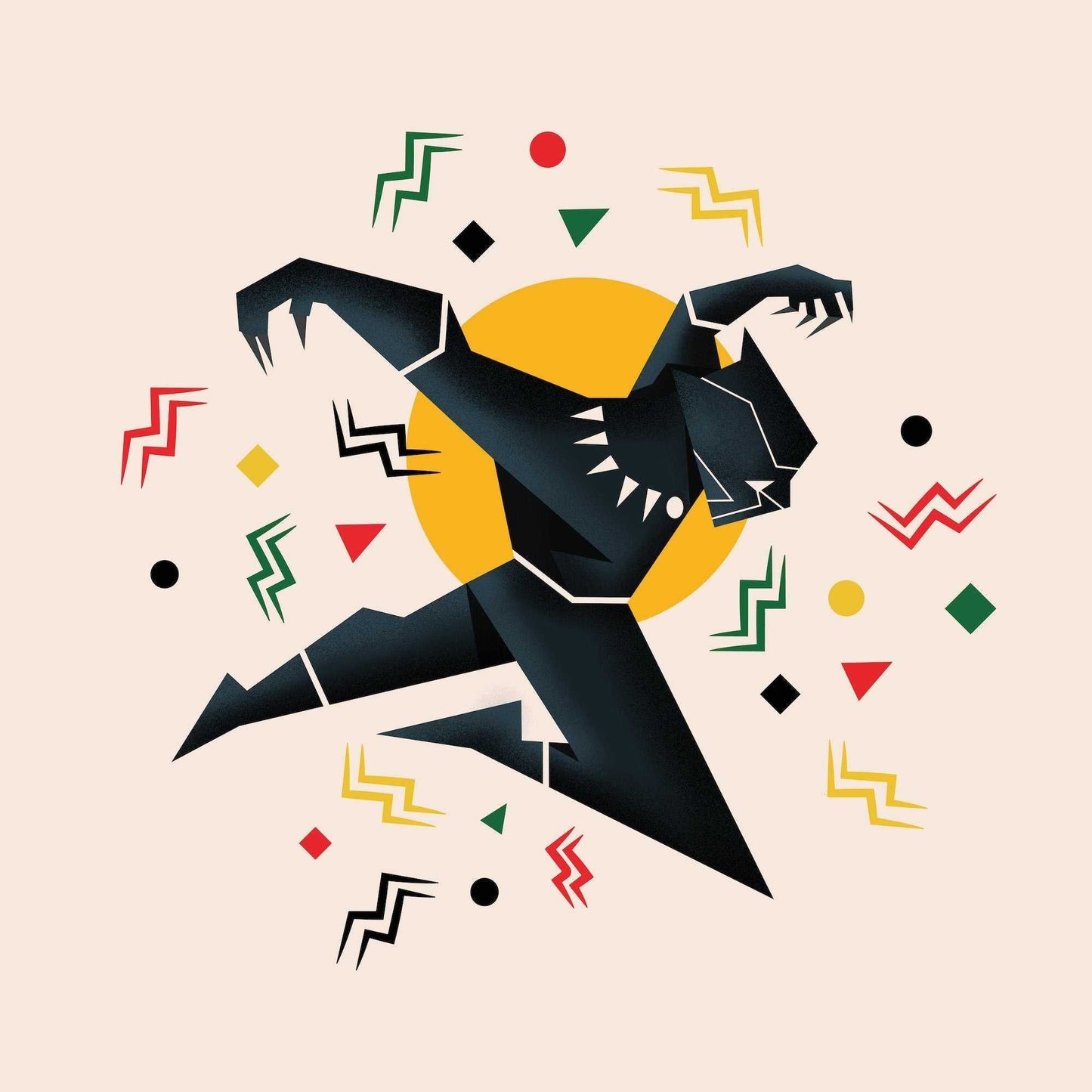King T'Challa Superhero Art Print-Geeky Little Monkey