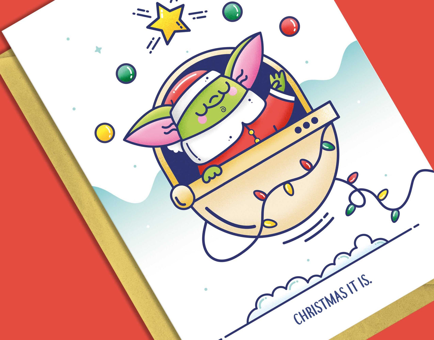 Christmas it is Christmas card-Geeky Little Monkey