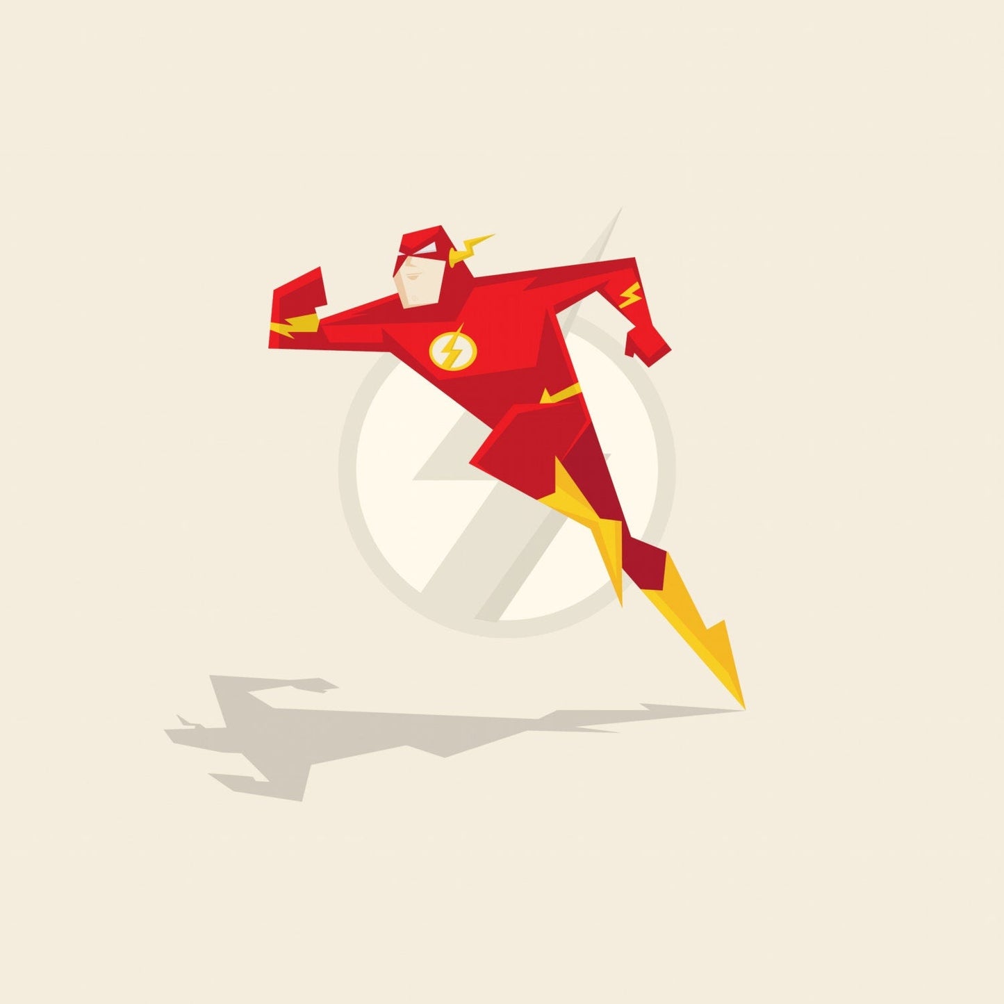 The Scarlet Speedster Superhero Art Print-Geeky Little Monkey