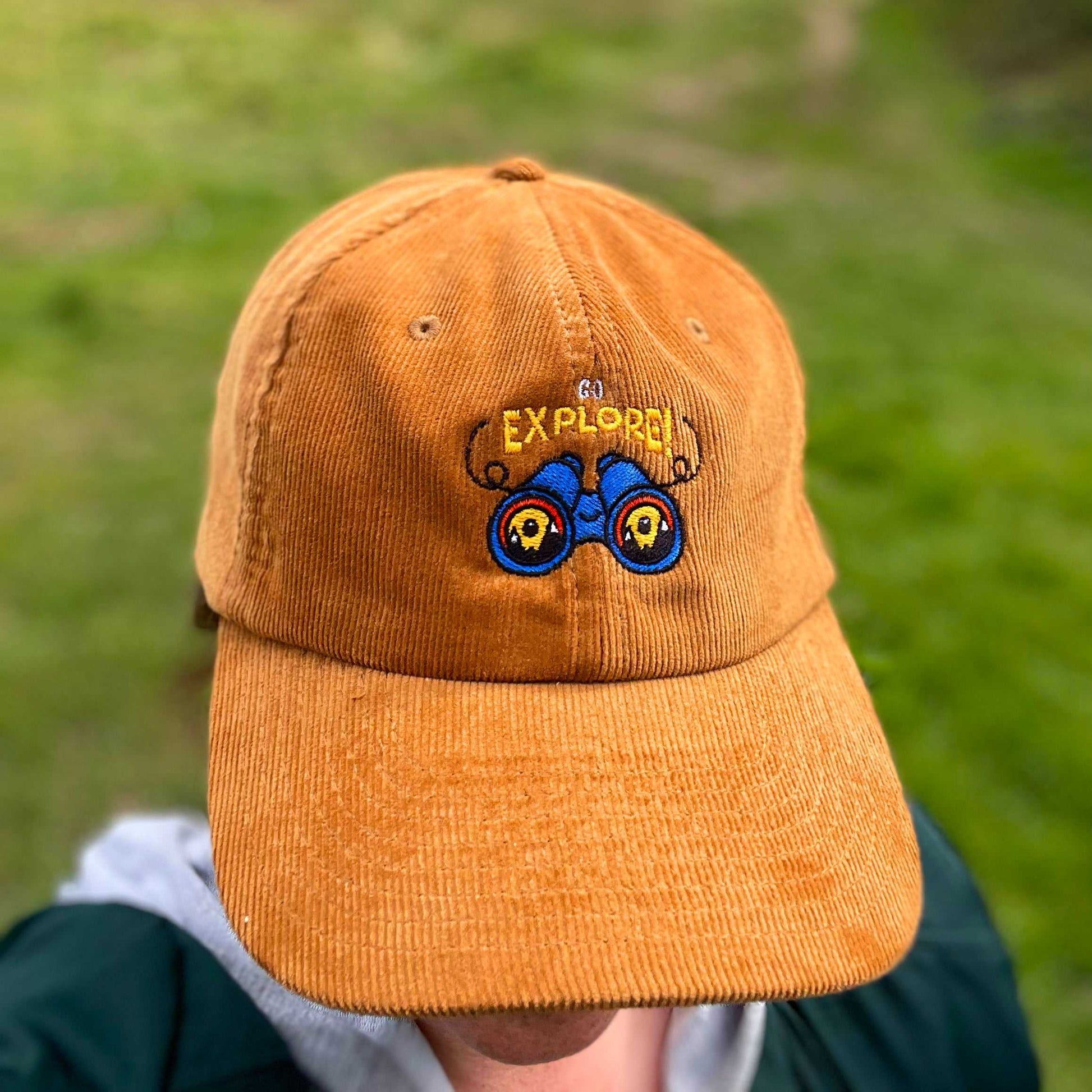 Go Explore! Cute Embroidered Cap-Geeky Little Monkey