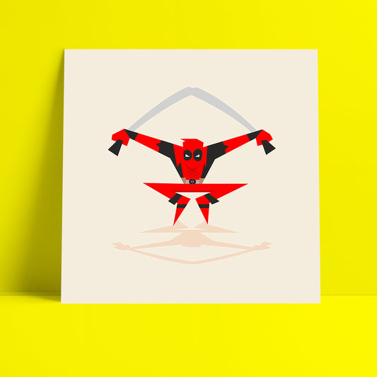 The Merc Superhero Art Print-Geeky Little Monkey