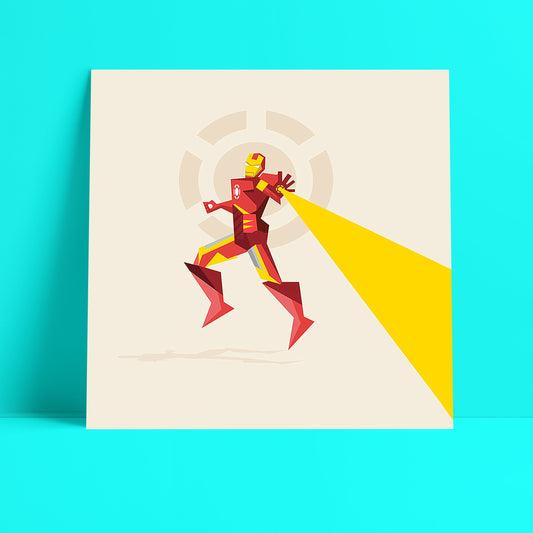 The Armored Avenger Superhero Art Print-Geeky Little Monkey