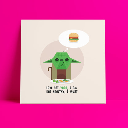 Low Fat Art Print-Geeky Little Monkey